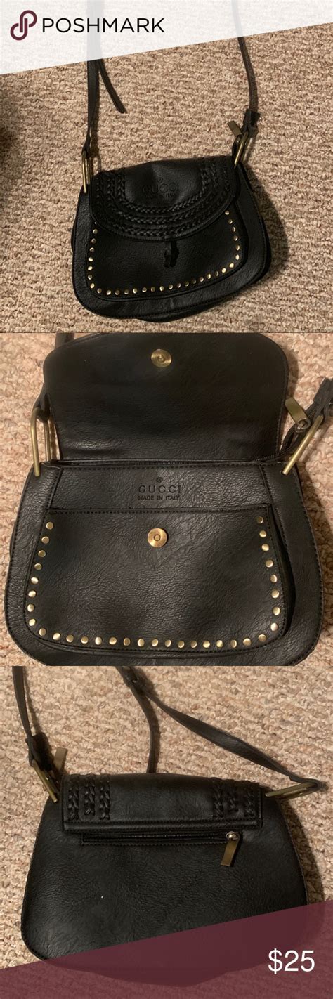 gucci knockoff vinyl evening bag black|knock off gucci crossbody bags.